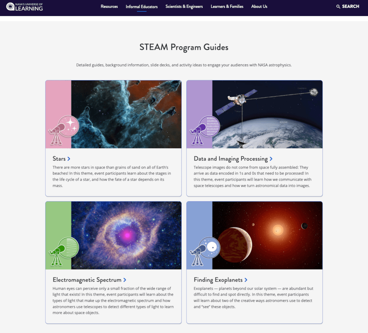 NASA'nın Öğrenme Evreni, Topluluk Geri Bildirimlerinden İlham Veren Yeni Kolaylaştırıcı Kılavuzlarını Açıkladı