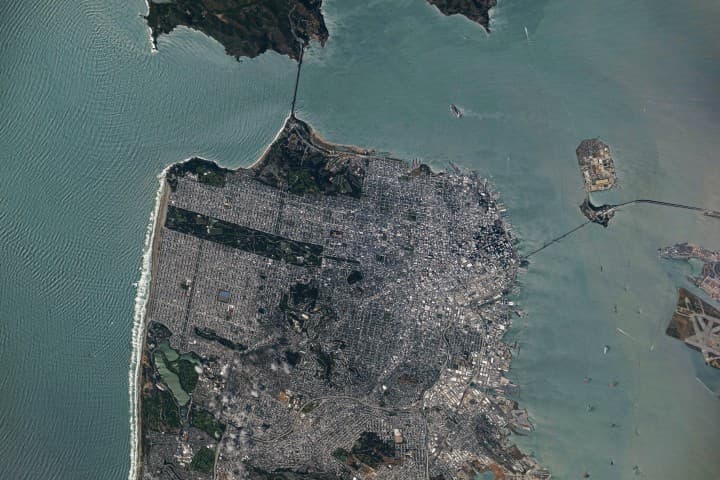 San Francisco Metropolitan Mozaiği - NASA Bilimi