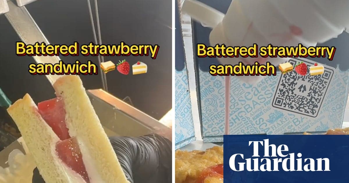 'Sıcak, gevrek ve arsız': İskoç Chippy Derin Fries M & S Çilek ve Krem Sandviç | İskoçya