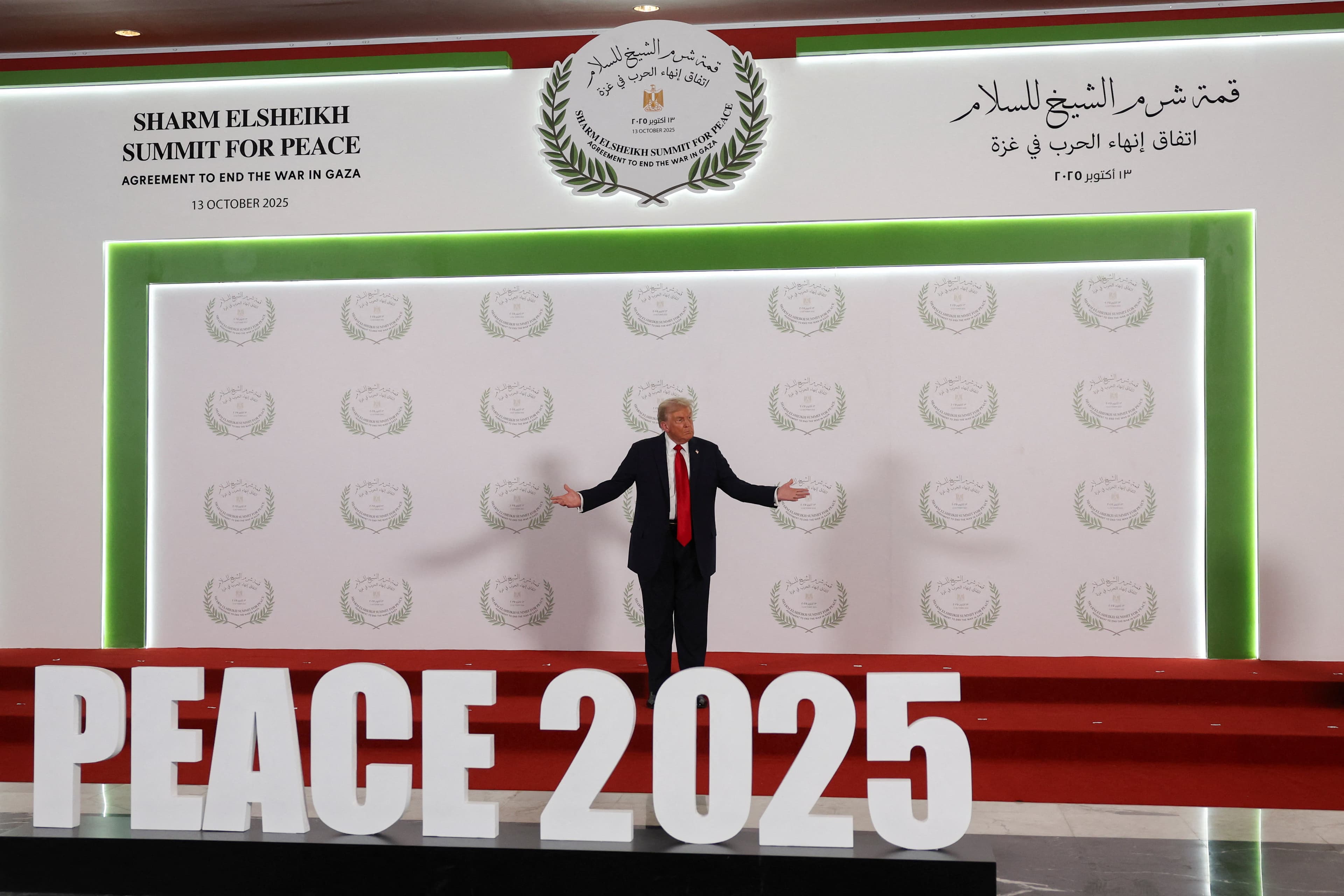 Trump declares 'peace in the Middle East' during Egypt speech
