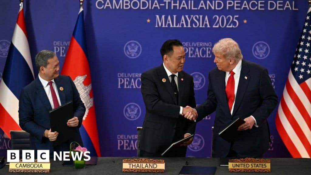Trump, Tayland-Kamboçya 'barış anlaşmasına' başkanlık ediyor