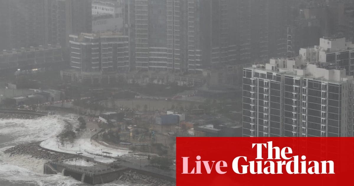 Typhoon Ragasa Live: Tayvan ve Filipinler'deki ölümlerden sonra Güney Çin'de iki milyon kişi tahliye edildi | Çin