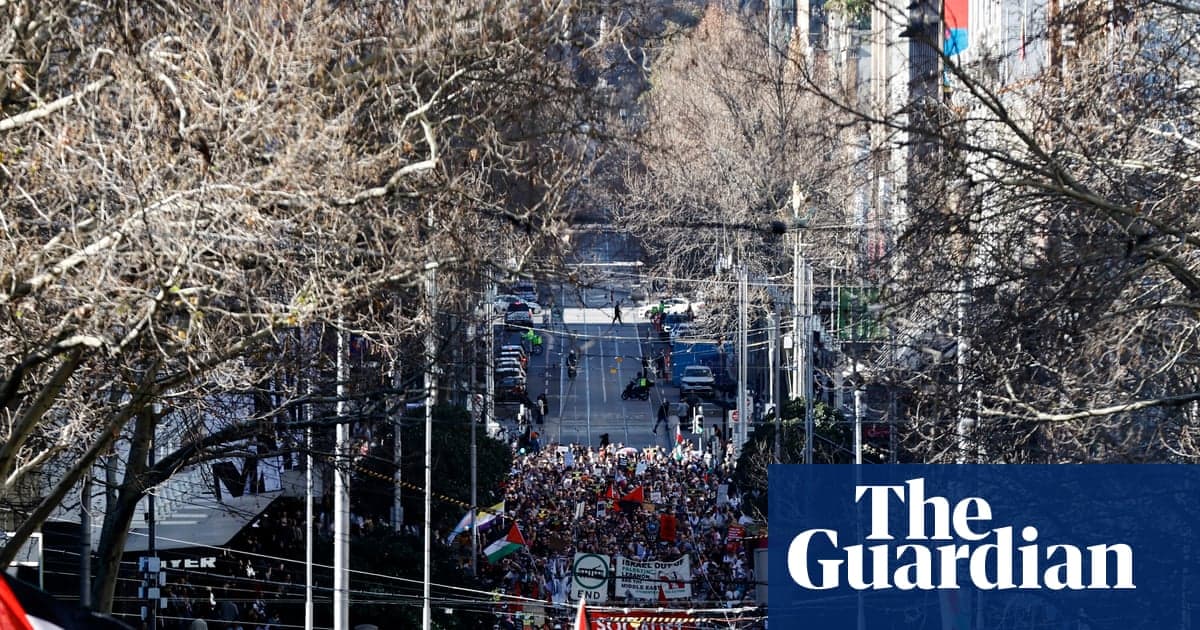 Victoria polisi Gazze protesto taktiklerini eleştirirken, binlerce kişi Sydney'de 'serbestçe' yürürken | Viktorya siyaseti