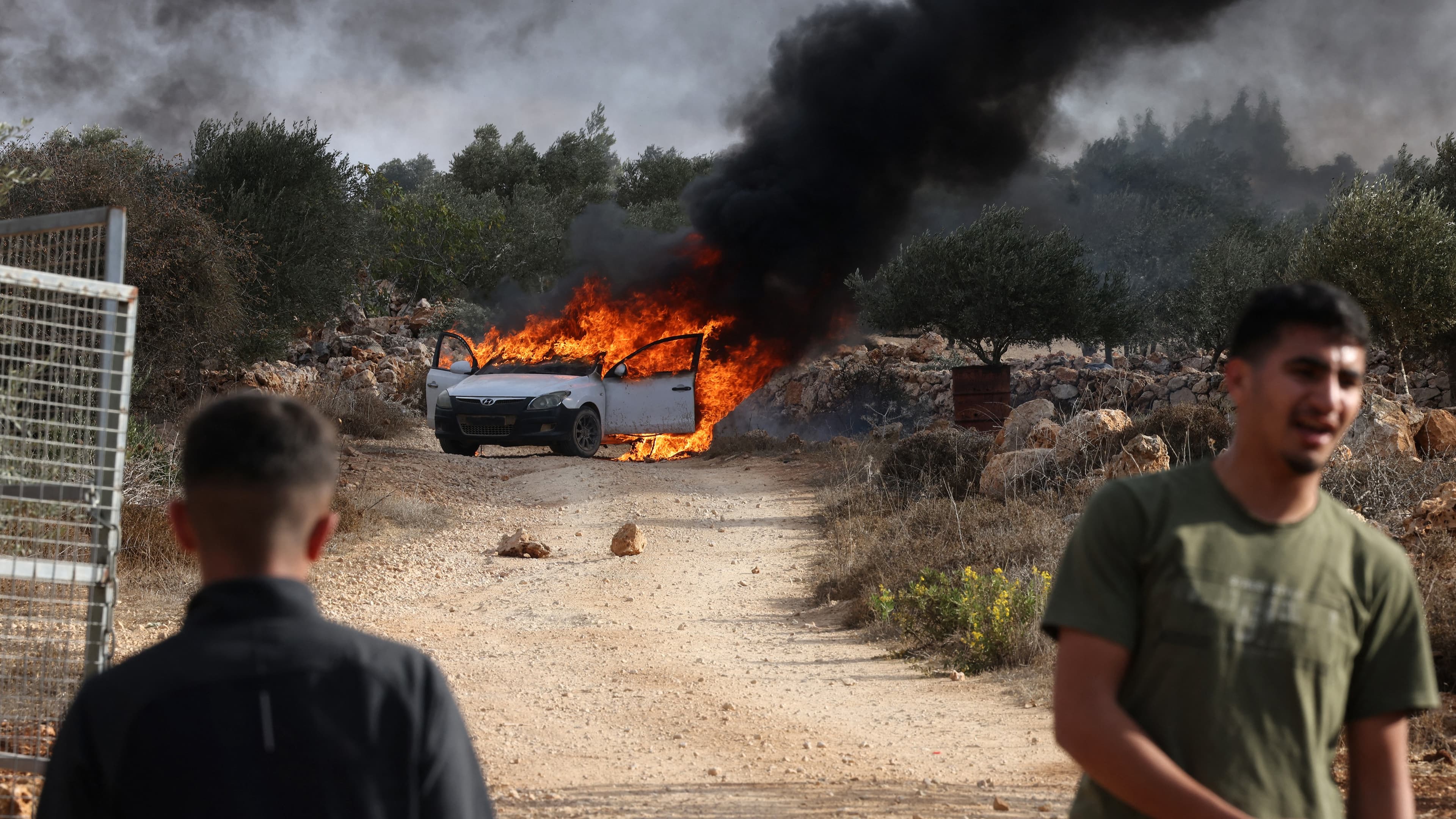 Viral video of West Bank settler attack sparks outrage and accusations of US hypocrisy