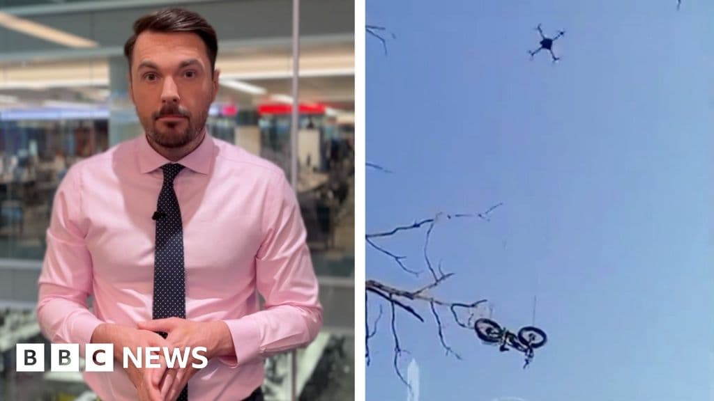 Yaralı Asker, Drone tarafından teslim edilen e-bisiklet kullanarak Battlefield'dan kaçar